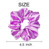 Picture of Sufermoe 12 Pcs Satin Silk Hair Scrunchies, 4.5 Inch, Light Pink Purple, Hair Ties for Women and Girls