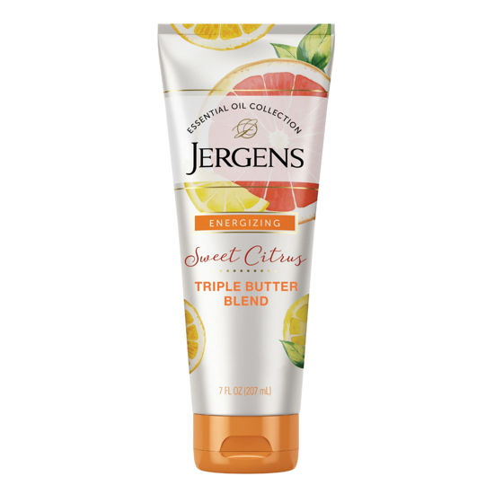 Picture of Jergens Sweet Citrus Body Butter Body and Hand Lotion, Moisturizer, 7 Ounce Lotion with Essential Oil for Indulgent Moisturization