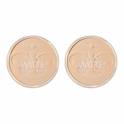 Picture of Rimmel Stay Matte Long Lasting Pressed Powder, Creamy Natural, 0.49 Ounce ,2 Count