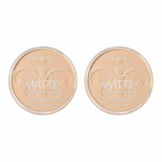 Picture of Rimmel Stay Matte Long Lasting Pressed Powder, Creamy Natural, 0.49 Ounce ,2 Count