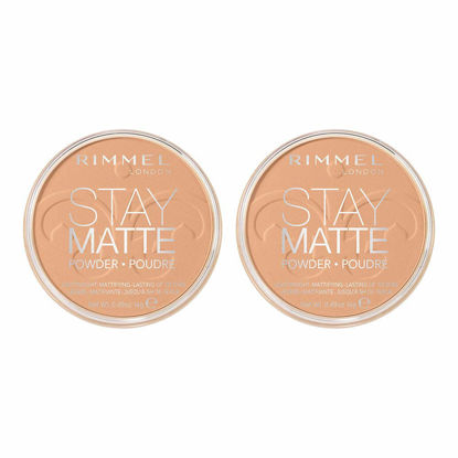 Picture of Rimmel Stay Matte Pressed Powder, 016 deep Beige, 0.49 Ounce (Pack of 2), Deep Beige