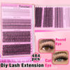 Picture of Lash Clusters Wispy 30D+40D D Curl Natural Cluster Lashes 484 Pcs Lash Cluster and Bottom Lashes 9-16 mm Mix Individual Lashes for Beginners