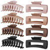 Picture of TOCESS Big Hair Claw Clips for Women - Neutral Large Claw Clip for Thin Thick Curly Hair 90's Strong Hold 4.33 Inch Nonslip Matte Jumbo Hair Clips (8 Pcs)