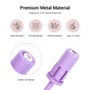 Picture of MelodySusie Crystal Top Mandrel Bit for Nails, 3/32'' Easy Off Nail Drill Bits for Sanding Bands, Suitable for Acrylic Nails Gel Manicures and Pedicures, Purple