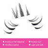 Picture of Cluster Lashes DIY Eyelash Extension 156pcs Little Devil Lashes Black Individual Lashes Cluster Faux Mink Lash Clusters Soft Lightweight Pre Made Volume Lashes Makeup (Style Little-Devil)