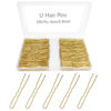 Picture of 330 Count U Shaped Hair Pins Blonde, YINGFENG 2.4inch Gold Bun Pins Bun Hair Pins for Women Girls with Storage Box, Hair Accessories for All Hair Types