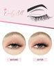 Picture of Onlyall Half Eyelashes Corner Lashes Natural Lashes Half Lashes Wispy End Lashes Corner Eyelashes 3/4 Lashes 7 Pairs C19