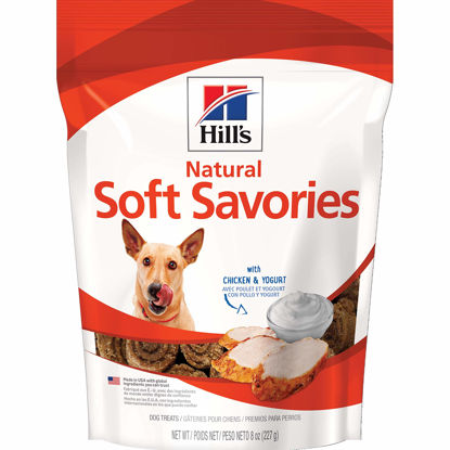 Picture of Hill's Natural Soft Savories, All Life Stages, Great Taste, Dog Treats, Chicken & Yogurt, 8 oz Bag