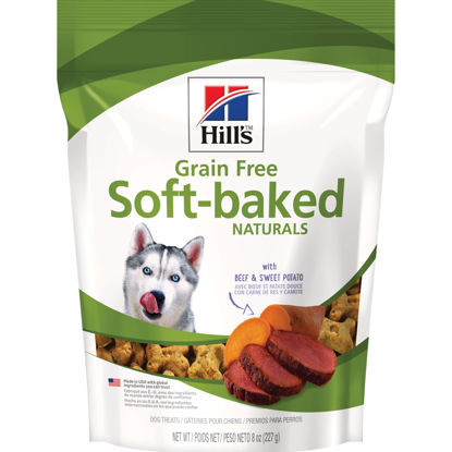 Picture of Hill's Grain Free Soft Baked Naturals, All Life Stages, Great Taste, Dog Treats, Beef & Sweet Potato, 8 oz Bag