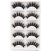 Picture of Veleasha Lashes 5D Faux Mink Lashes 100% Handmade Luxurious Fake Eyelashes Lightweight Fluffy False Eyelashes 5 Pairs Pack (Fluffy)