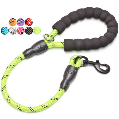 Picture of BAAPET 2/4/5/6 FT Dog Leash with Comfortable Padded Handle and Highly Reflective Threads for Small Medium and Large Dogs (2FT-1/2'', Green)