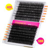 Picture of TDANCE Lash Clusters DIY Eyelash Extensions 280 Pcs 40D+50D Cluster Lashes C D Curl Individual Lashes Cluster Reusable Soft & Comfortable DIY Lash Extensions at Home(40D+50D,C Curl,16-20mm)