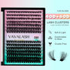 Picture of VAVALASH Lash Clusters Kit 40D+60D 16-20mm Cluster Lashes Wispy Volume Individual Lashes, Lash Bond and Seal Glue, Lash Tweezer for DIY Lash Extension at Home (40D+60D-16-20MIX-KIT)