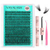 Picture of VAVALASH DIY Lash Extension Kit 280 PCS Individual Cluster Lashes Kit 30D 0.07-D-9-16mm Lash Clusters, Lash Bond and Seal, Lash Tweezer for DIY Eyelash Extension at Home（Kit-30D-0.07-D-9-16MIX）