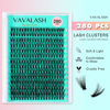 Picture of VAVALASH DIY Lash Extension Kit 280 PCS Individual Cluster Lashes Kit 30D 0.07-D-9-16mm Lash Clusters, Lash Bond and Seal, Lash Tweezer for DIY Eyelash Extension at Home（Kit-30D-0.07-D-9-16MIX）