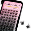 Picture of VAVALASH Individual Cluster Lashes 72 PCS DIY Eyelash Extension Light and Soft Faux Mink Slik Lash Clusters Easy Full Lash Extensions DIY at Home (V02, D Curl-8-16mm Mix)