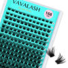 Picture of VAVALASH 168 PCS Individual Cluster Lashes DIY Eyelash Extension Light and Soft Faux Mink Slik Lash Clusters Easy Full Lash Extensions DIY at Home (V01, C Curl-8-16MIX)