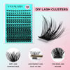 Picture of VAVALASH 168 PCS Individual Cluster Lashes DIY Eyelash Extension Light and Soft Faux Mink Slik Lash Clusters Easy Full Lash Extensions DIY at Home (V01, C Curl-8-16MIX)