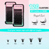 Picture of VAVALASH 120 PCS Individual Cluster Lashes Extensions DIY Eyelash Extension 10D 20D 30D 40D 50D Light and Soft False Lash Clusters Easy Full Lash Extensions DIY at Home (Cluster-50D-C-8-16mm Mix)