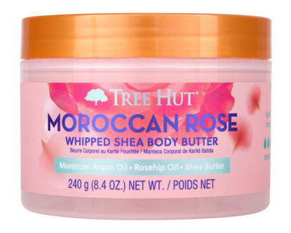 Picture of Tree Hut Moroccan Rose Whipped Shea Body Butter, 8.4oz, Lightweight, Long-lasting, Hydrating Moisturizer with Natural Shea Butter for Nourishing Essential Body Care