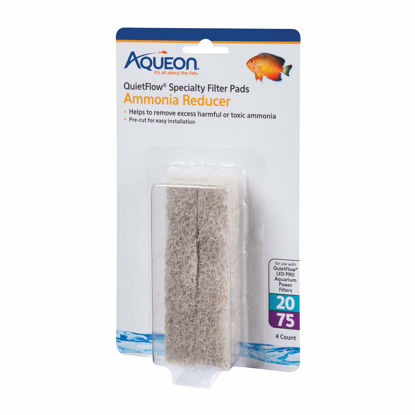 Picture of Aqueon QuietFlow LED PRO Ammonia Reducer 4 Count Filter Pads for Model 20 and 75