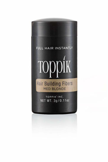 Picture of Toppik Hair Building Fibers, Medium Blonde, 3g Fill In Fine or Thinning Hair Instantly Thicker, Fuller Looking Hair 9 Shades for Men Women