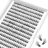 Picture of 30D-D-10mm Individual Lashes 280 Clusters Manga Lashes False Eyelash B&Qaugen Lash Clusters Extensions DIY Eyelash Extensions at Home (30D-D,10mm)