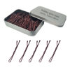 Picture of 220 Count Mini Wavy 1.38 Inch Bobby Pins Brown, YINGFENG Small Hair Bobby Pins with Storage Box for Updos, Metal Hair Clips for Kids, Girls and Women, Suitable for All Hair Types