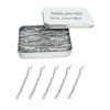 Picture of 220 Ct 1.38 Inch Mini Silver Gray Cute Bobby Pins with Metal Box, Small Hair Bobby Pins for Buns, YINGFENG Premium Gray Hair Pins for Kids, Girls and Women, Great for All Hair Types