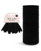 Picture of Kitsch Elastic Hair Ties for Women - No-Damage Black Hair Bands, Rubber Ponytail Holders, and Small Elastics for Thick Hair (20pcs)