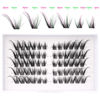 Picture of Cat Eye Lash Clusters Eyelash Extension Wispy Individual Lashes Fox Eye DIY Lash Extension Eyelash Clusters Lashes Natural Look Long False Lashes ALICROWN