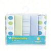 Picture of Spasilk Washcloth Wipes Set for Newborn Boys and Girls, Soft Terry Washcloth Set, Pack of 10, Blue Dots