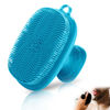 Picture of Silicone Face Scrubber for Men Facial Cleansing Brush Silicone Face Wash Brush Manual Waterproof Cleansing Skin Care Face Brushes for Cleansing and Exfoliating (Blue)