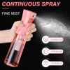 Picture of Spray Bottle for Hair (10.1oz/300ml) 2 Pack Pink Transparent Home Continuous Spray Bottle Empty Ultra Fine Water Mister Reusable Barber Supplies Spray Bottles For Cleaning Plants Curly Hair Etc