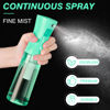 Picture of Continuous Spray Bottle for Hair (10.1oz/300ml) 2 Pack Green Transparen Home Essentials Spray Bottles Empty Ultra Fine Water Mister Spray Bottles For Cleaning, Hairstyling Plants Curly Hair Etc