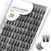 Picture of Lash Clusters B10 D Curl 12mm DIY Eyelash Extensions 72 Clusters Lashes Eyelash Clusters Eyelash Extensions Volume Wispy Individual Lash Clusters at Home Lash Extensions (B12,D-18mm)