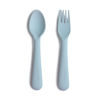 Picture of mushie Flatware Fork and Spoon Set For Kids | Made in Denmark (Powder Blue)