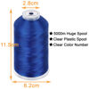 Picture of New brothread - Single Huge Spool 5000M Each Polyester Embroidery Machine Thread 40WT for Commercial and Domestic Machines - Christmas Blue