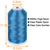 Picture of New brothread - Single Huge Spool 5000M Each Polyester Embroidery Machine Thread 40WT for Commercial and Domestic Machines - Sky Blue