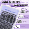 Picture of Lash Clusters Natural Cluster Eyelash Extensions 144 PCS Eyelash Clusters D Curl Z01 Individual Lashes for Beginners 8-18mm Cluster Lashes Superfine Band Eyelash Extension（Z01-D-8-18mix）