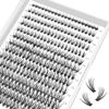 Picture of Lash Clusters 30D-C-9-16MIX Individual Lashes 280 Clusters Manga Lashes False Eyelash Lash Clusters Extensions DIY Eyelash Extensions at Home (30D-C,9-16MIX)