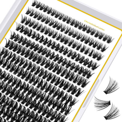 Picture of Lash Clusters 50D-C-18 LASH Individual Lashes 280 Clusters False Eyelash 30D 40D 50D Lash Clusters Extensions Individual Lashes Cluster DIY Eyelash Extensions at Home (50D-C,18MM)