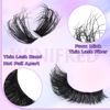 Picture of Winifred Lash Clusters Fluffy Cluster Eyelash Extensions Wispy Lash Clusters 80D Individual Lashes Thick Volume Cluster Lashes D Curl Lash Extension Mink Eyelash Clusters (240pcs)