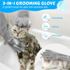 Picture of Pecute Pet Grooming Gloves: Heat-Resistant Silicone Gloves with High-Density Teeth for Enhanced Massaging and Bathing of Dogs and Cats