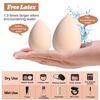 Picture of BS-MALL Makeup Sponge Set for Foundation Concealer Brown Color Pack of 7