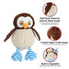 Picture of DODODOLA Dog Toys Stuffed OWL Dog Toy Plush Animals Chew Toy Soft Squeaky Puppy Toys Dog Gift Toys for Small Medium Big Large Dogs Pet