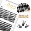 Picture of QUEWEL Cluster Lashes 240Pcs Individual Lashes 40D+50D C Curl Mix8-14mm Lash Extensions Clusters Lashes Soft&Natural False Eyelashes Individual DIY Eyelash Extension at Home(40D+50D C mix-8-14)