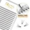 Picture of QUEWEL Cluster Lashes 240Pcs Individual Lashes 10D 0.10D Curl 11mm Knot-Free Lash Extensions Clusters Lashes Soft&Natural False Eyelashes Individual DIY Eyelash Extension at Home(10D 0.10D 11)