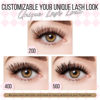 Picture of LASHVIEW 260pcs D Curl Lash Clusters Natural Look Cluster Lashes Extensions Super Thin Band & Soft Lashes Reusable 9-16mm MIX (20D&40D&56D)