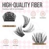 Picture of LASHVIEW 260pcs D Curl Lash Clusters Natural Look Cluster Lashes Extensions Super Thin Band & Soft Lashes Reusable 9-16mm MIX (20D&40D&56D)